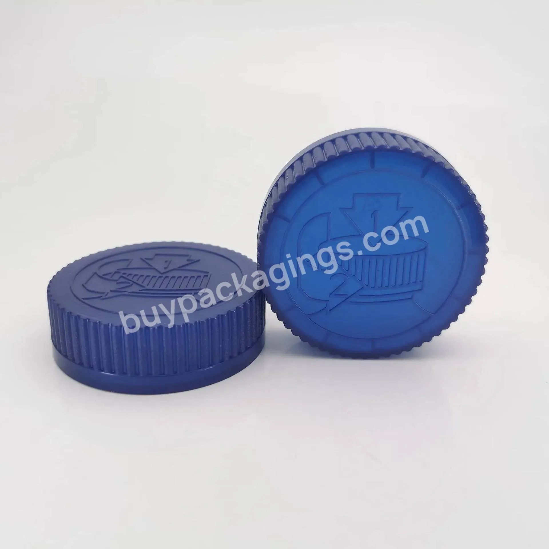 53mm 53/400 Blue Plastic Pp Child Proof Resistant Crc Cap Lid For Medicine Bottle