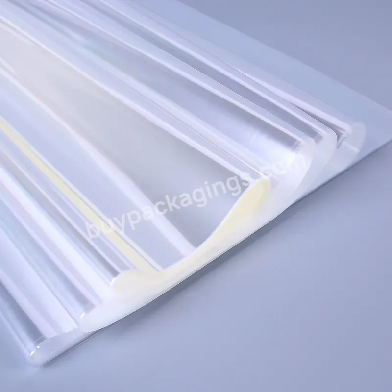 54cm*54cm 23mic Clear Cellophane Paper Sheet Glassine Flower Wrapping Paper For Florist Wrapper