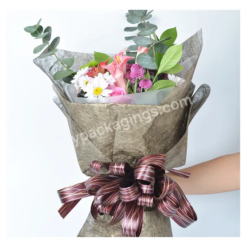 58cm*58cm Flowers Roses Wrapping Paper Silk Florist Wrapping Paper Creative Bouquet Diy Gift Wrapping Wedding Decoration