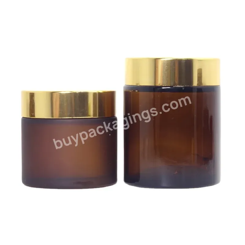 5g 10g 15g 20g 30g 50g 60g 100g 200g Cosmetic Packaging Clear Matte Facial Cream Skincare Wide Mouth Glass Jars With Lid