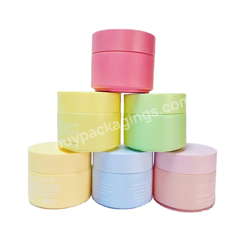 5g 10g 15g 20g 30g 50g 60g 100g 200g Custom Color Printing On White Porcelain Skin Barrier Repair Moisturizer Cosmetic Glass Jar