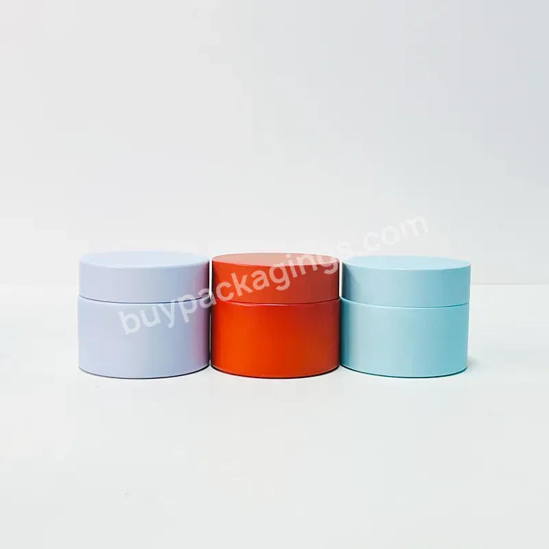 5g 10g 15g 20g 30g 50g 60g 100g 200g Pink Orange Yellow Blue Colorful Body Scrub Cream Skincare Glass Jar With Plastic Lid