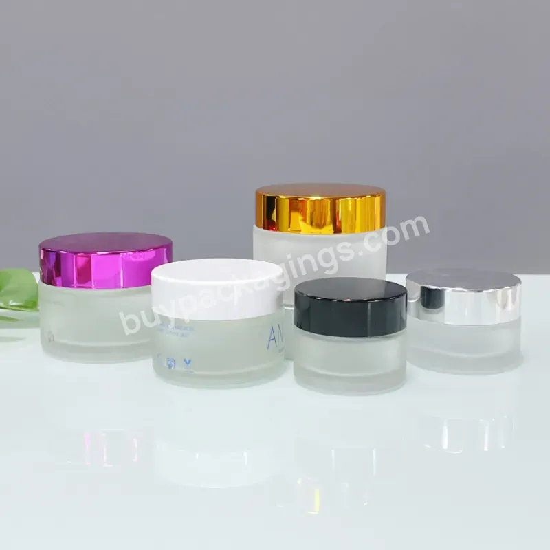 5g 10g 15g 20g 30g 50g 60g 100g 250g Cosmetics Skincare Eye Cream Containers Face Cream Glass Jar With Oem Cap