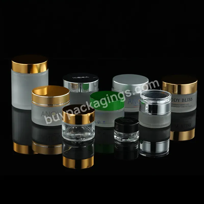 5g 10g 15g 20g 30g 50g 60g 100g Frosted White Silver Black Rose Gold Cap Face Cosmetics Containers Cream Glass Bottle Jar Jars - Buy 5g 10g 15g 20g 30g 50g 60g 100g Frosted White Silver Black Rose Gold Cap Face Cosmetics Containers Cream Glass Bottle