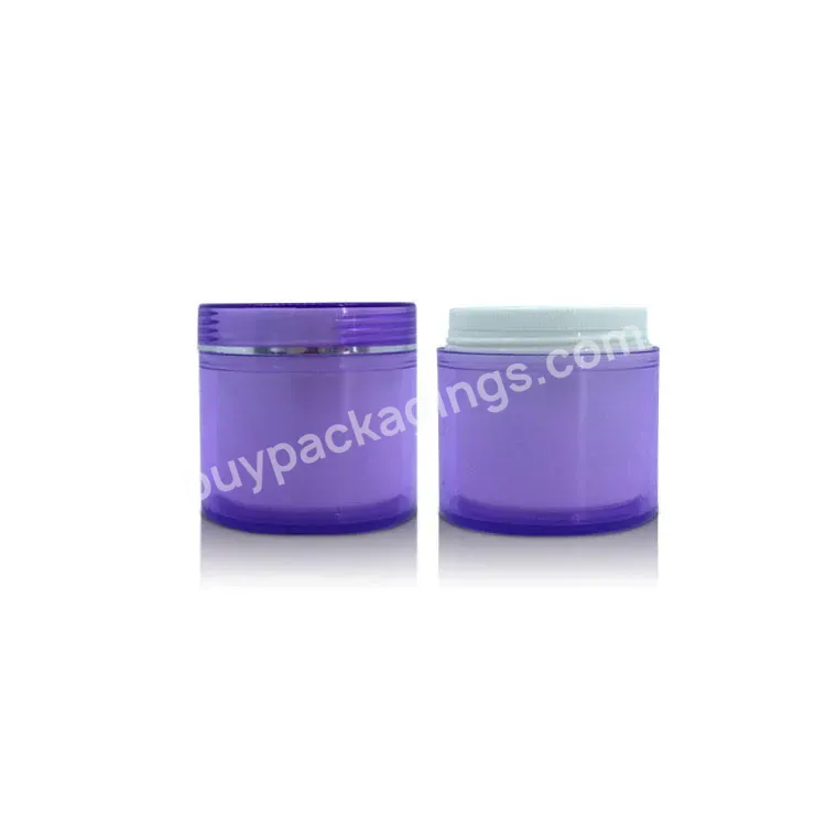 5g 10g 15g 20g 30g 50g Cosmetic Jars Pet Luxury Round Double Wall Plastic Acrylic Skin Care Cream Jar