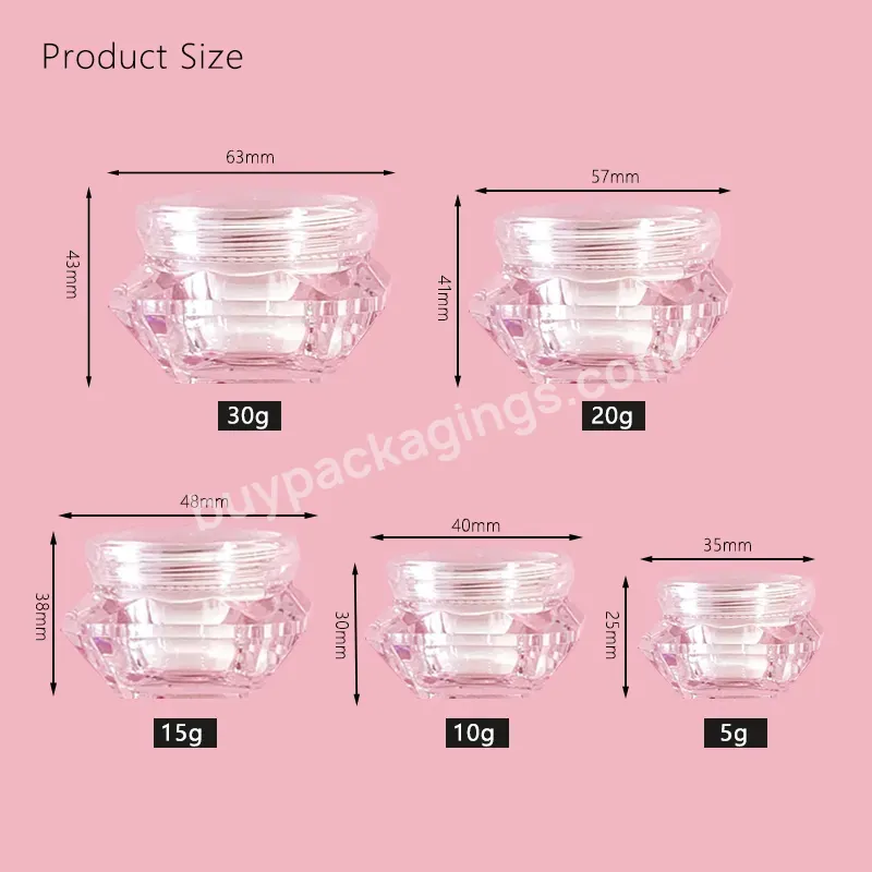 5g 10g 15g 20g 30g New Empty Small Powder Container Sunscreen Powder Container Mini Monomer Jars