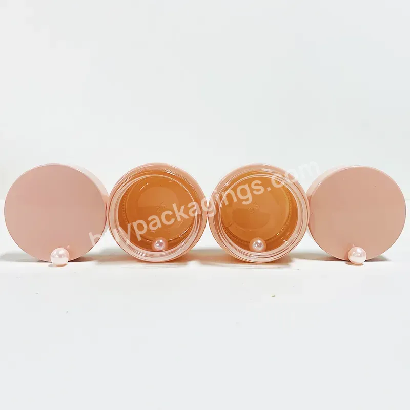 5g 10g 15g 30g 50g 60g 100g 150g 200g Custom Color Orange Empty Body Scrub Face Eye Cream Jar Cosmetic Plastic Jars With Lid