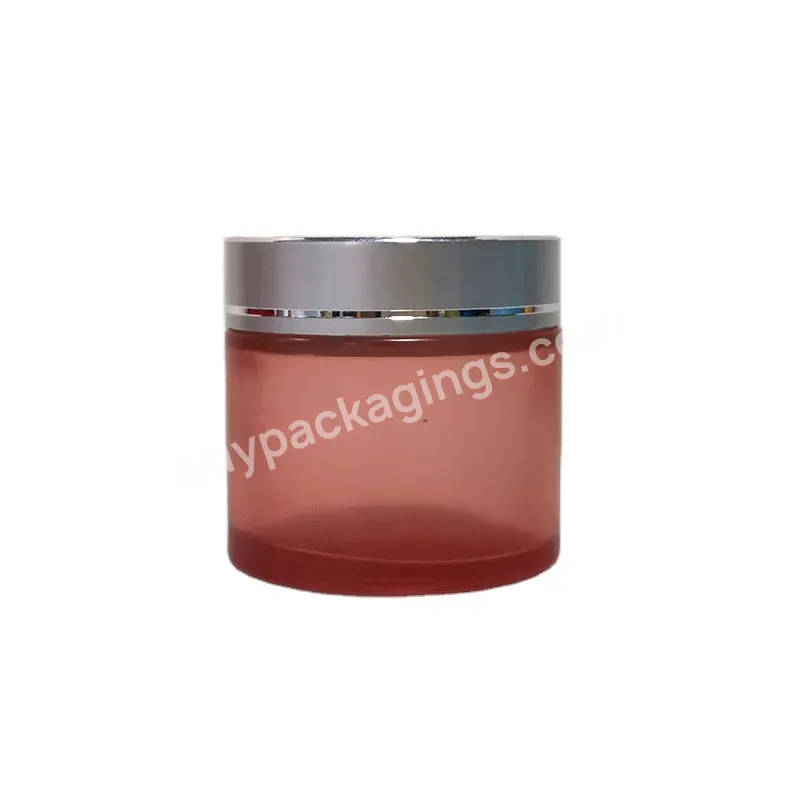 5g 10g 15g 30g 50g 60g 100g 150g 200g Custom Red Skincare Face Eye Cream Jars Matte Frosted Empty Mask Scrub Glass Cosmetic Jar