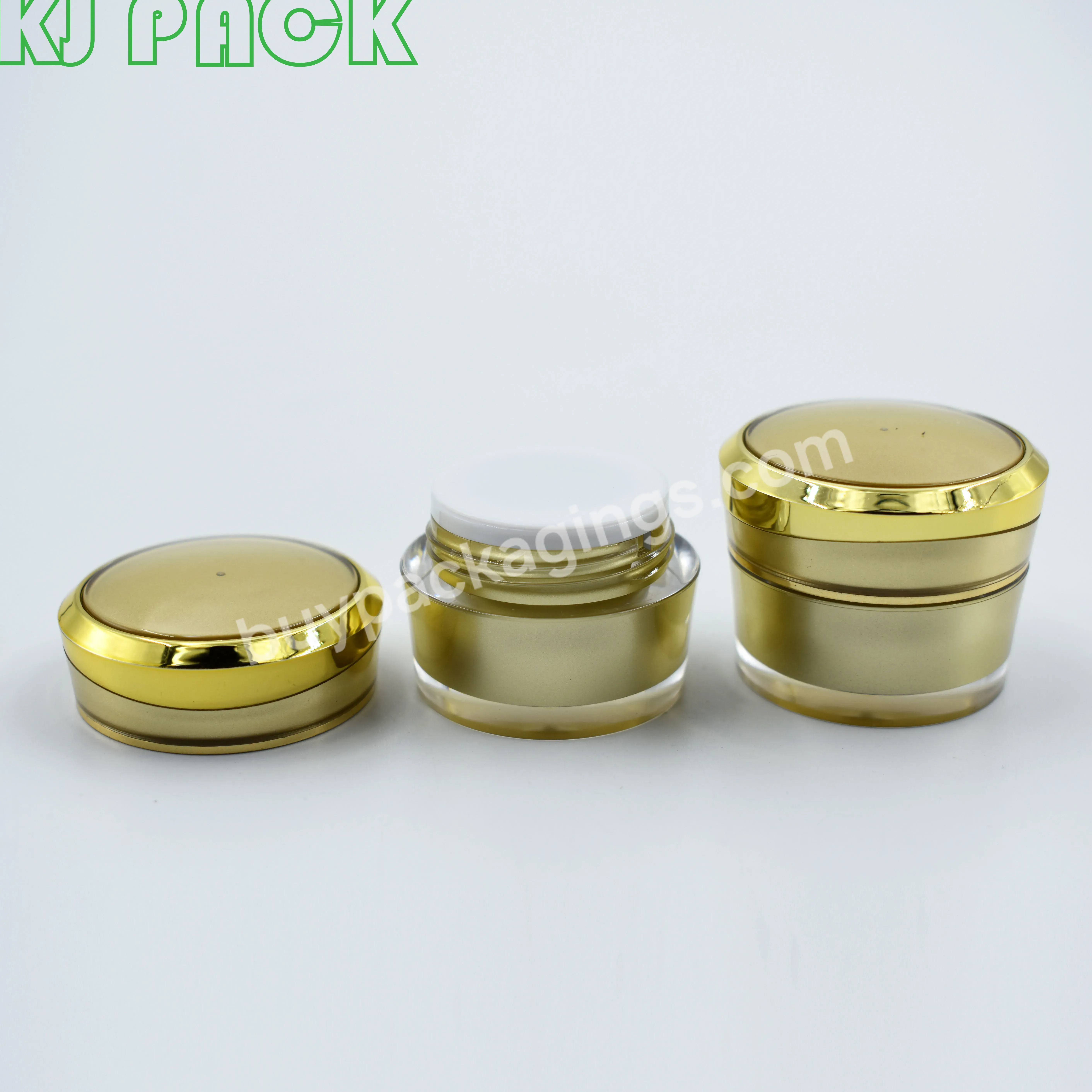 5g 10g 15g 30g 50g Round Jar Cream Acrylic Cosmetic Jars Double Wall Uv Gel Jar