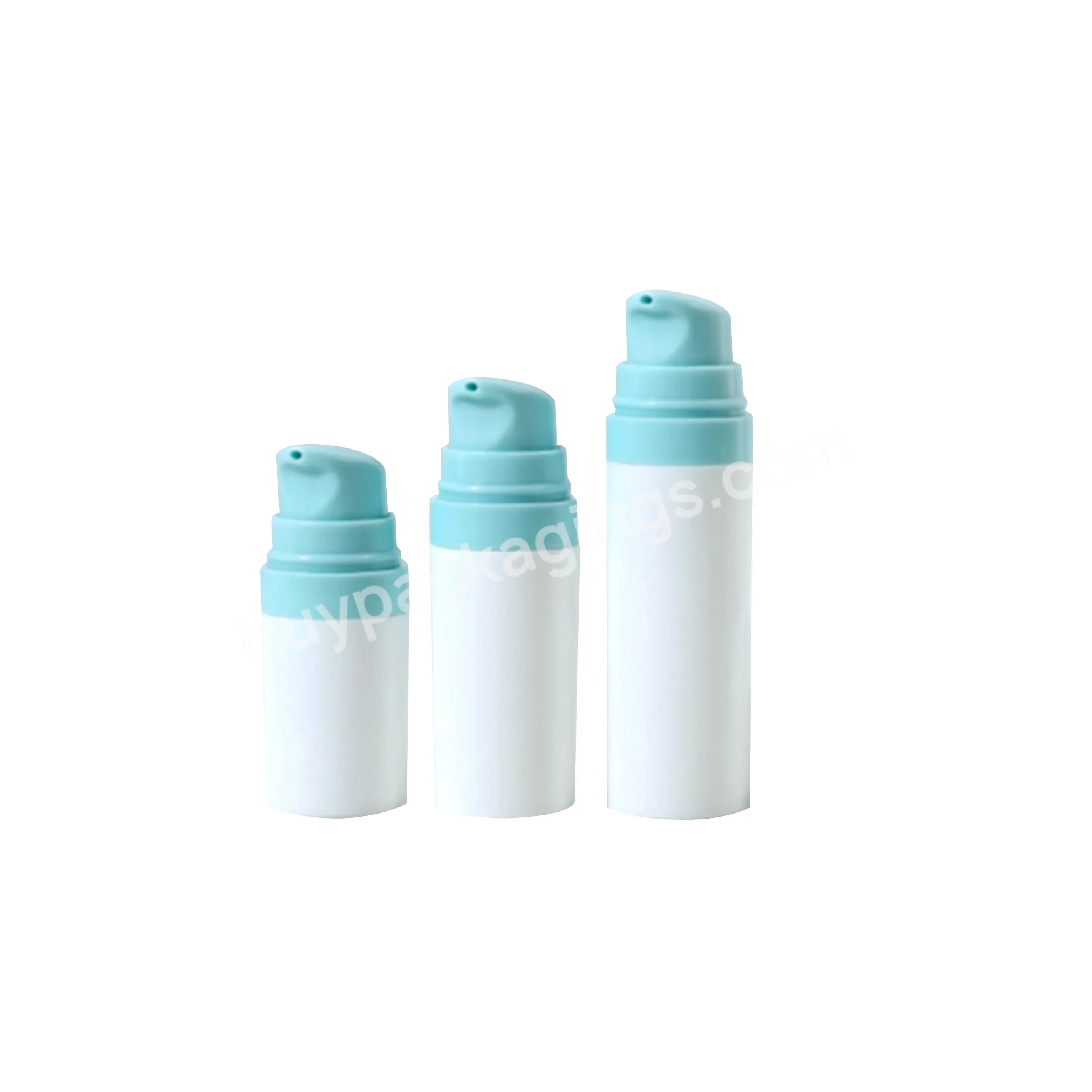 5g 10g 15g Airless Pump Cosmetic Bottles Round Pp Airless Lotion Pump Bottle Eye Cream Airless Bottle