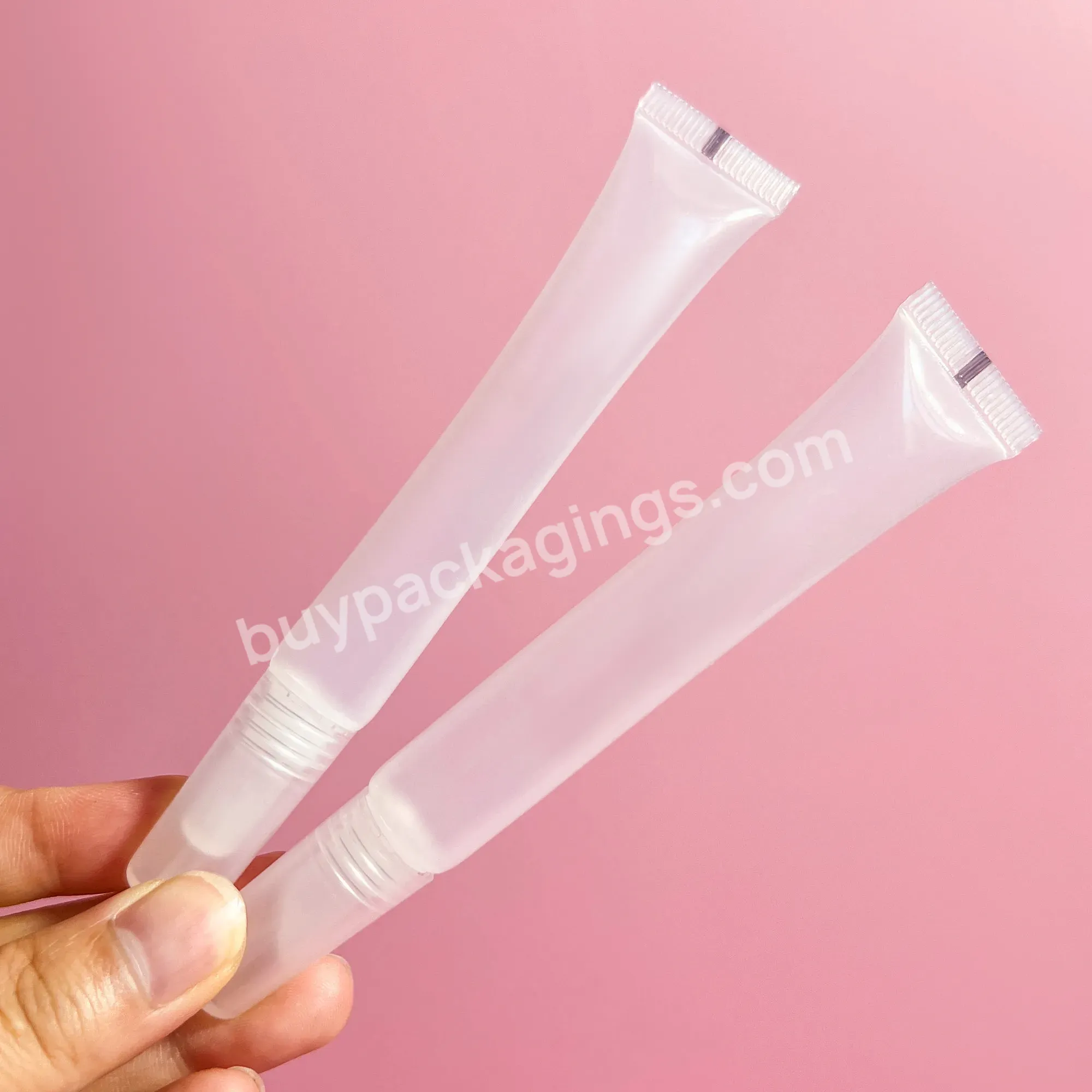 5g 10g 15g Eco-friendly Plastic Cosmetic Packaging Black Pink Lip Gloss Squeeze Tube For Plastic Tube Eye Cream Bottle