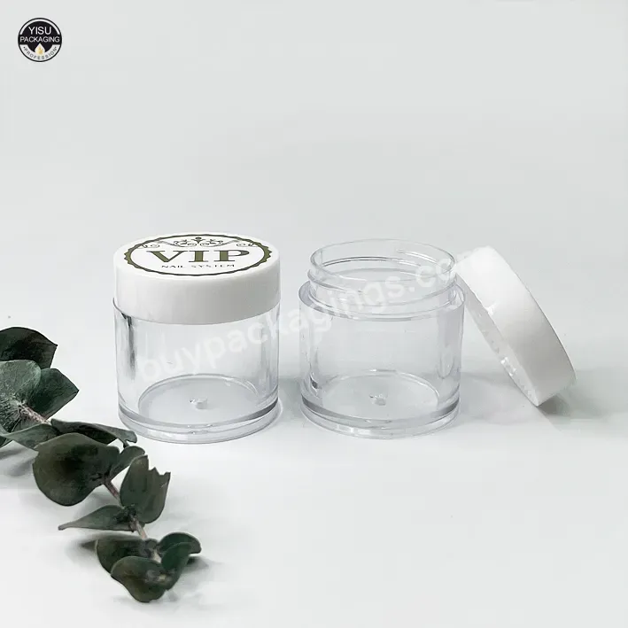 5g 10g 15g Ps Plastic Packaging Cosmetic Jars With Flower Caps