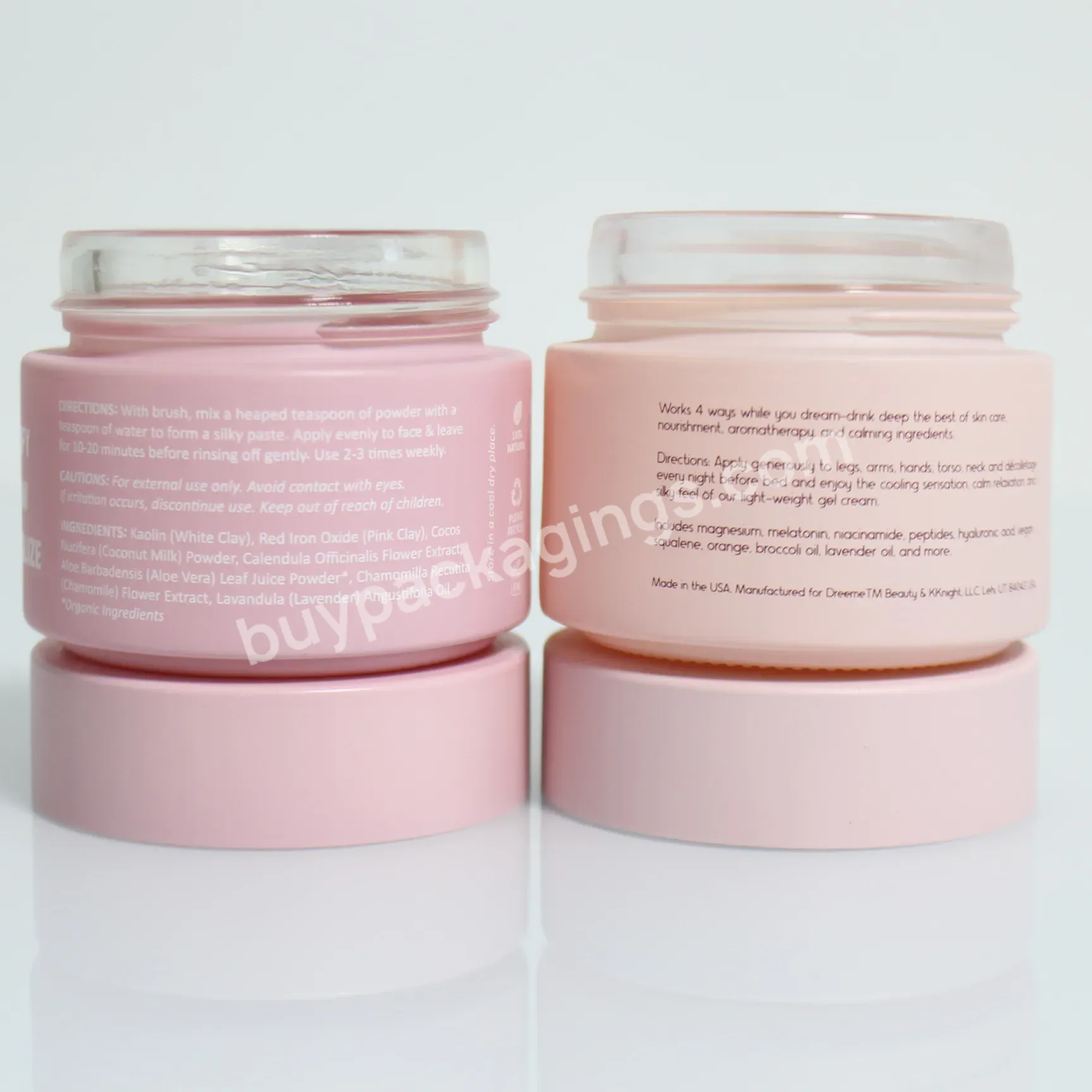 5g 10g 20g 30g 50g Luxury Black Frosted Cosmetic Jar Glass With Lid Straight Side Face Cream Glass Jar