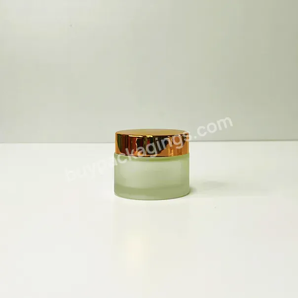 5g 10g 30g 50g 100g 1oz Small Round Empty Frosted Black Cosmetic Cream Glass Jar For Face Cosmetic