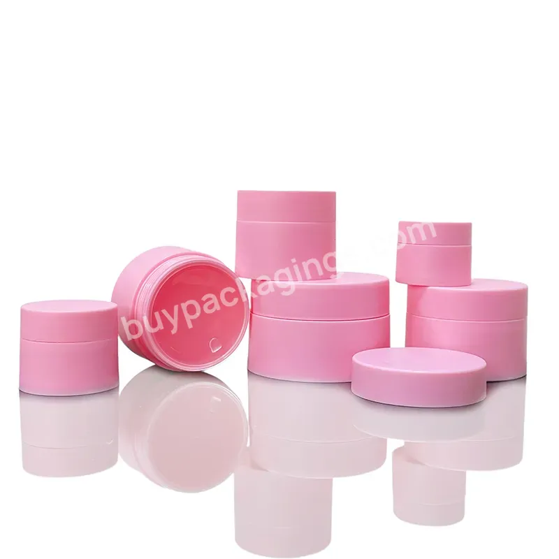 5g 15 20 30 50 80g Matt White Black Pink Plastic Cosmetic Cream Jar Container Fancy Double Wall Jar