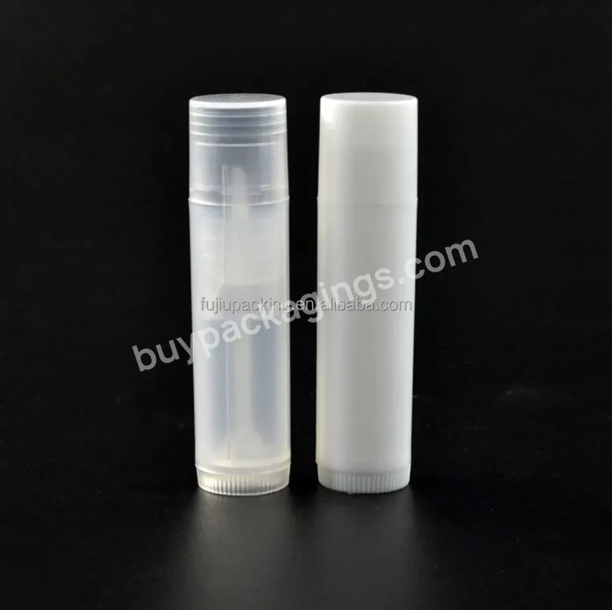 5g 5ml Empty Black Plastic Lip Balm Tubes Containers Lip Gloss Storage Container