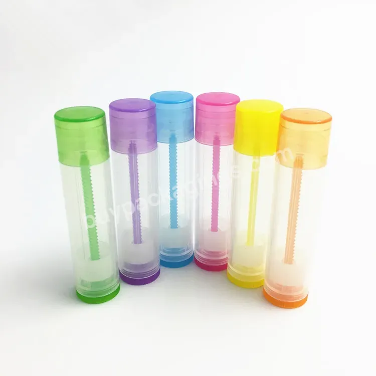 5g Colorful Pp Small Round Empty Chapstick Lipstick Container Lip Balm Tubes - Buy Empty Lip Gloss Tubes,Mini Lip Balm Tube.