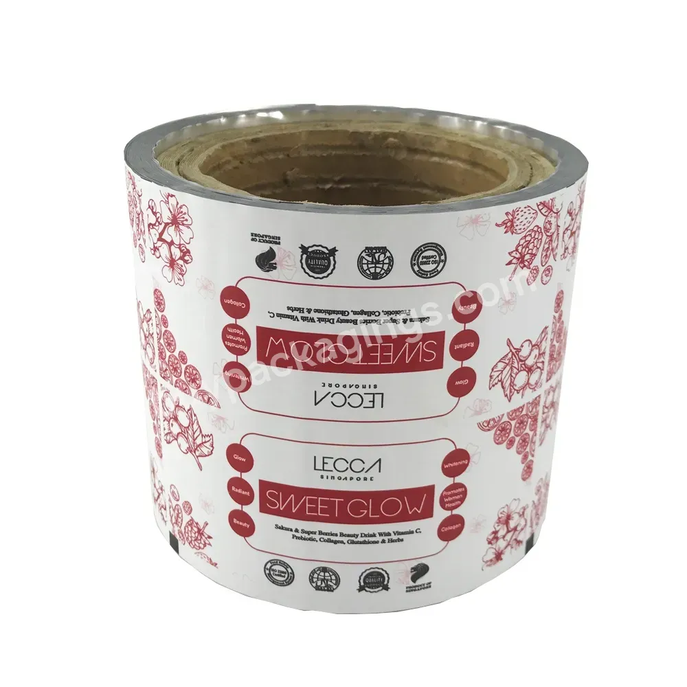 5g Heat Seal Printing Plastic Aluminum Foil Food Packaging Roll Film For Coco Powder Bags