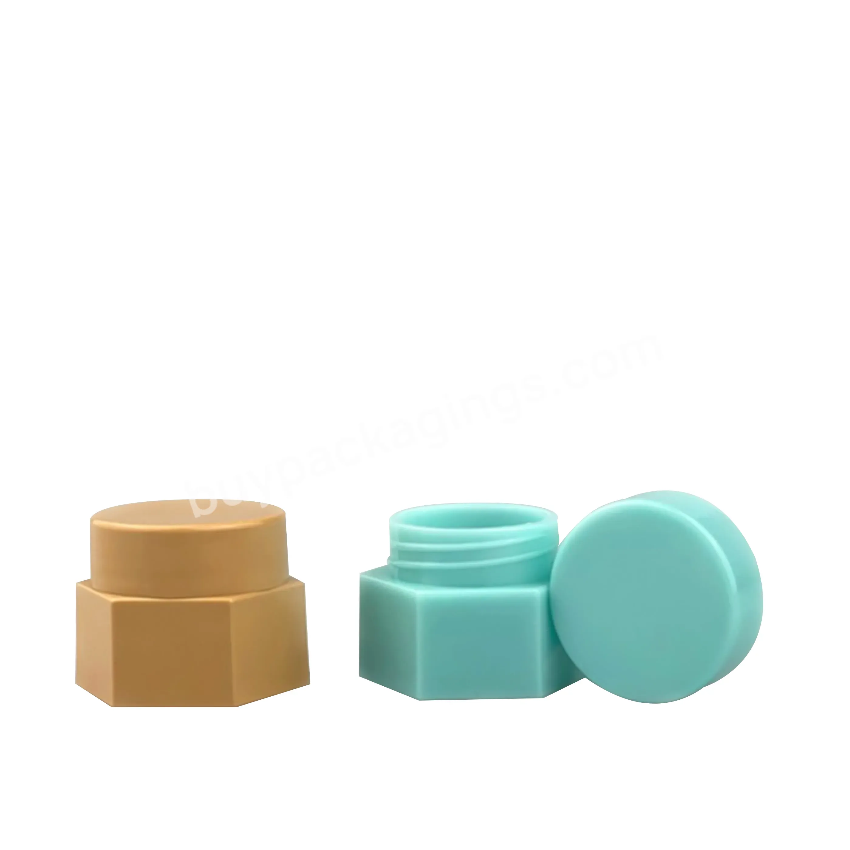 5g Plastic Hexagonal Jars Mini Sample Jar Empty Pp Cosmetic Cream Lip Balm Jar