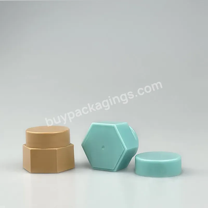 5g Plastic Hexagonal Jars Mini Sample Jar Empty Pp Cosmetic Cream Lip Balm Jar