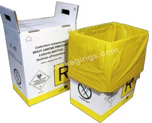 5l 7l 10l Sharp Box Yellow Container Disposable Medical Waste Box Medical Safety Box