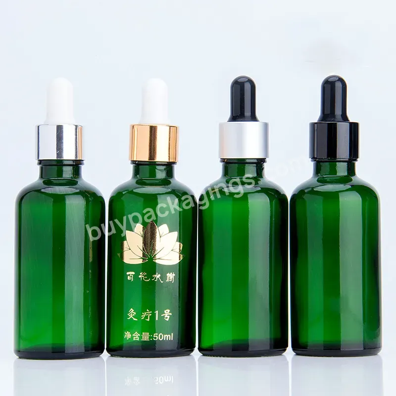 5ml 10ml 15ml 20ml 30ml 50ml 100ml Clear Blue Green Amber Glass Dropper Bottle For Essential Oil