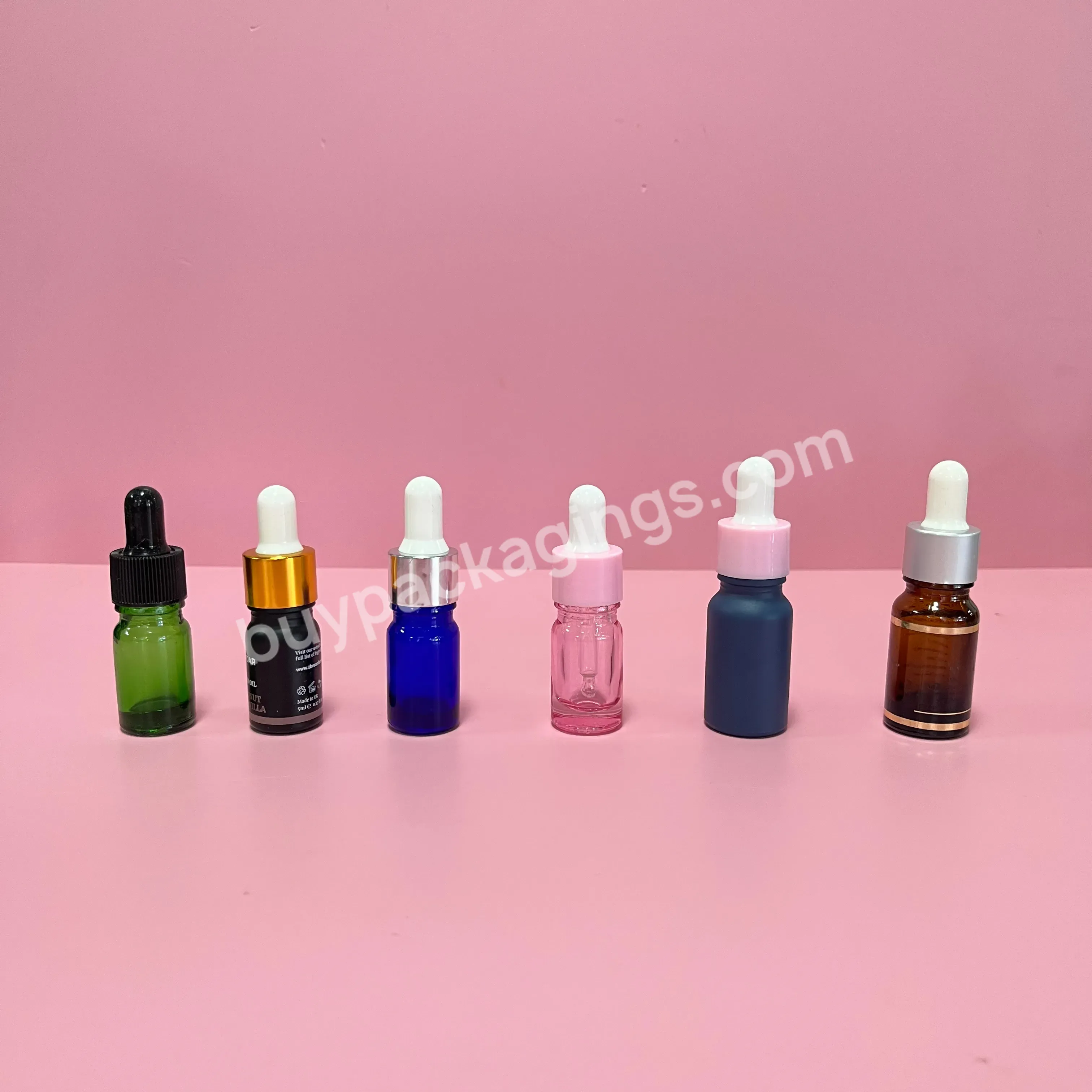 5ml 10ml 15ml 20ml 30ml 50ml 100ml Colorful Frost Matte Clear Gold Facial Serum Skin Care Essential Cosmetic Glass Dropper