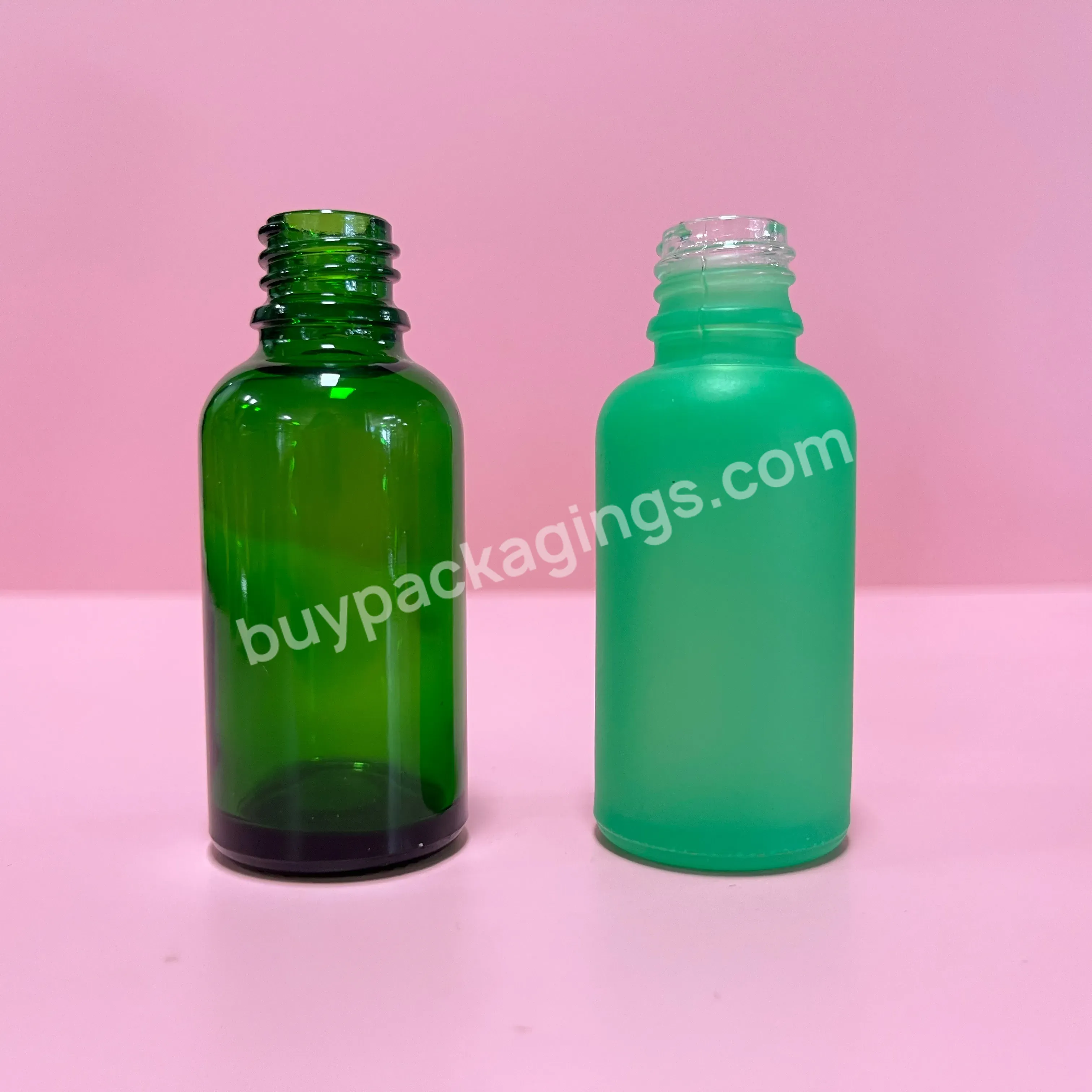 5ml 10ml 15ml 20ml 30ml 50ml 100ml Cosmetic Packaging Matte Clear Green Frosted Glass Dropper Bottle For Essential Oil