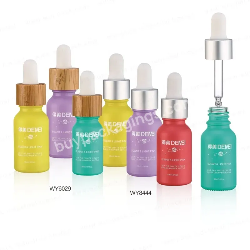 5ml 10ml 15ml 20ml 30ml 50ml 100ml Glass Essence Bottle With White Dropper Bottle And Cap