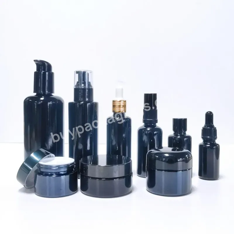 5ml 10ml 15ml 20ml 30ml 50ml 100ml Glass Original Black Oil Bottle Essential Oil Serum Hair Oil Violet Glass Bottle