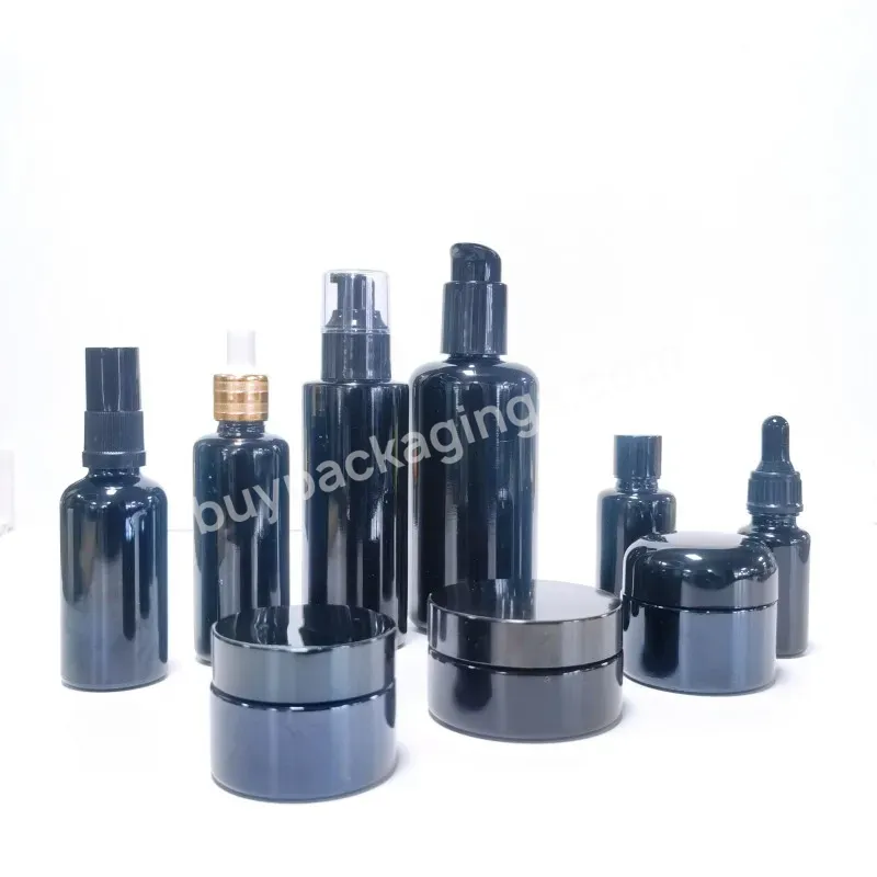 5ml 10ml 15ml 20ml 30ml 50ml 100ml Glass Original Black Oil Bottle Essential Oil Serum Hair Oil Violet Glass Bottle