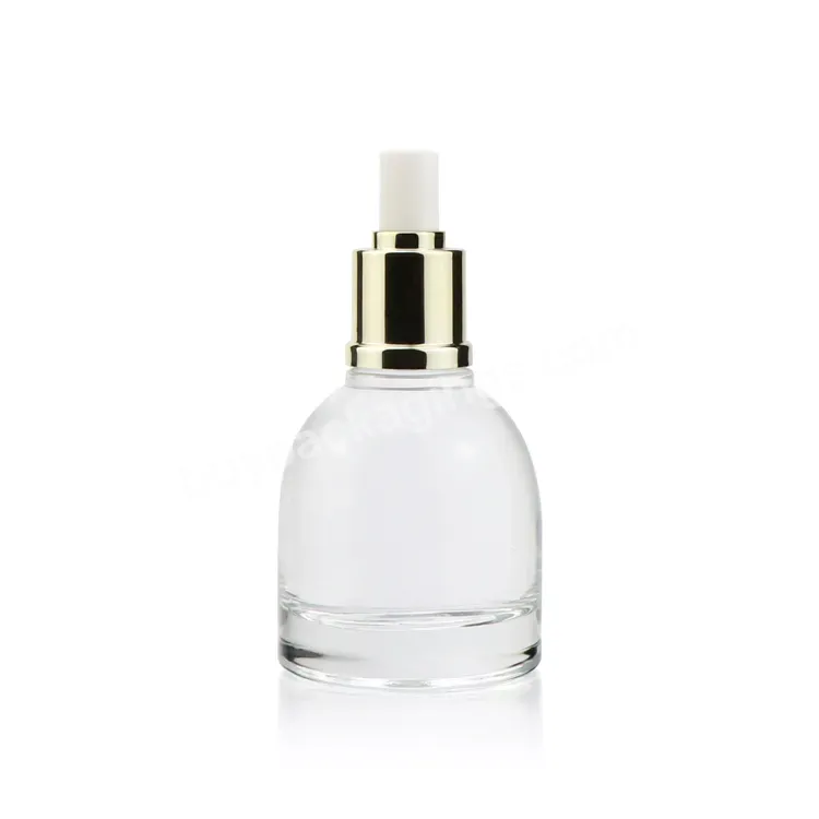 5ml 10ml 15ml 20ml 30ml 50ml 100ml Luxury Clear Glass Bottle Essential Oil Or Serum Dropper Bottle