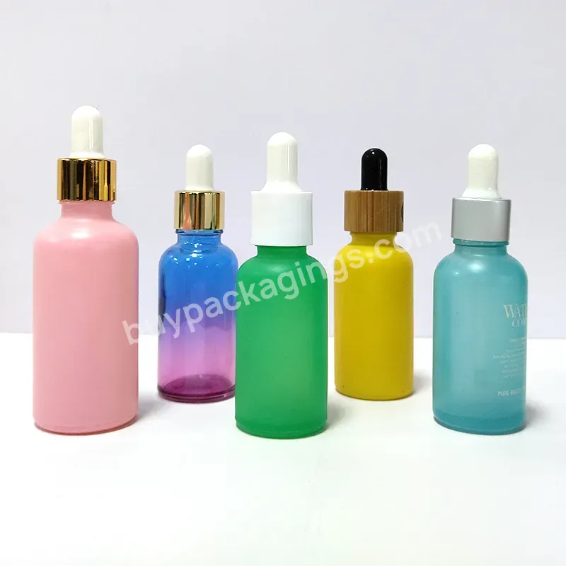 5ml 10ml 15ml 20ml 30ml 50ml 100ml Pink Yellow Blue Green Black Amber Frosted Essential Oil Glass Dropper Bottle