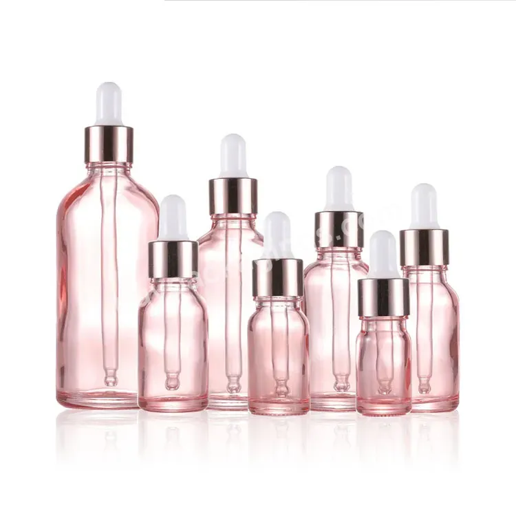 5ml 10ml 15ml 20ml 30ml 50ml 100ml Rose Gold Perfume Glass Dropper Bottles With Rose Gold Caps