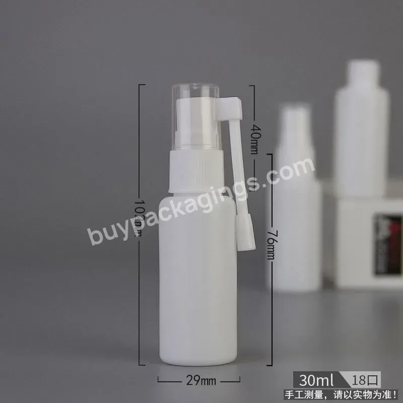 5ml 10ml 15ml 20ml 30ml 50ml 60ml Hdpe Empty White Oral Nasal Throat Mist Spray Bottle For Pharmaceutical Packaging