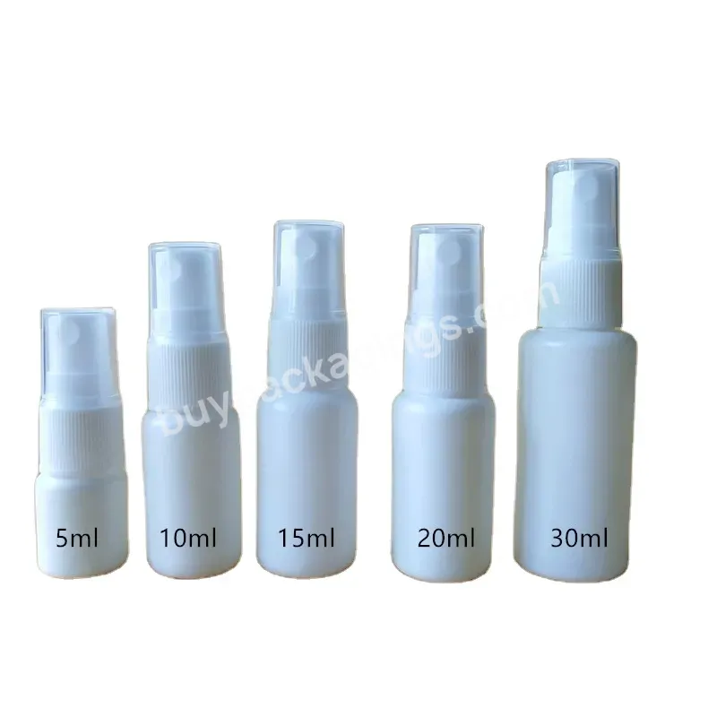 5ml 10ml 15ml 20ml 30ml 50ml 60ml L Hdpe Empty Plastic White Fine Mist Spray Bottle