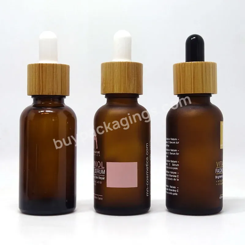 5ml 10ml 15ml 20ml 30ml 50ml Glass Skin Care Essential Oil Bottle Frosted Amber Dropper Essence Bottle Light Proof