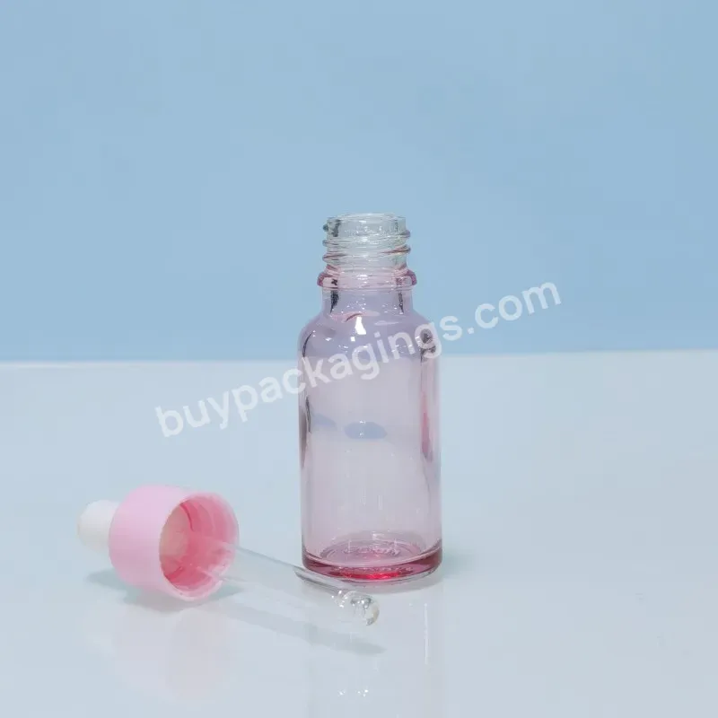 5ml 10ml 15ml 30ml 50ml 100ml Pink Dropper Hair Oil Bottles Essential Oil Bottle Glass Perfume Dropper Bottle