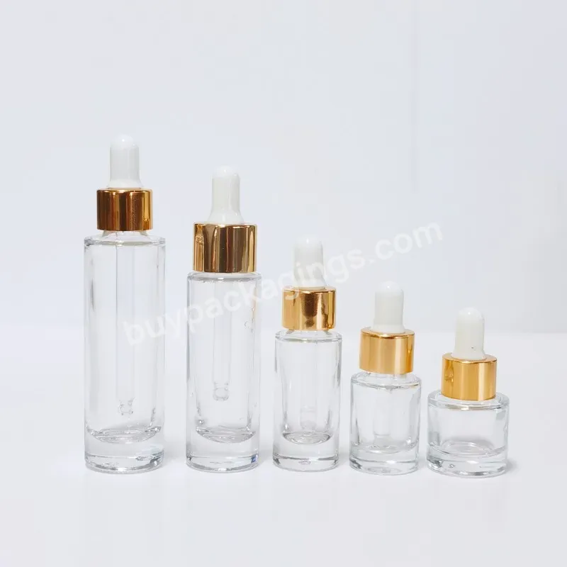 5ml 10ml 15ml 30ml Glass Serum Bottle Set For Skincare Cosmetic Packaging Glass Bottle Face Care Glass Oil Dropper Bottles