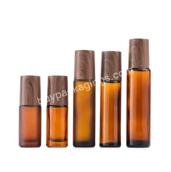 5ml 10ml 15ml Amber Perfume Roll On Glass Bottles Essential Oil Roller Bottles With Steel Ball