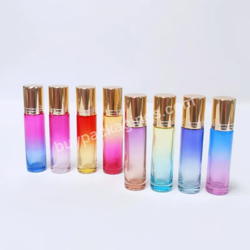 5ml 10ml Empty Essential Oil Roll On Glass Bottle Perfume Roller Attar Bottle With For Ball