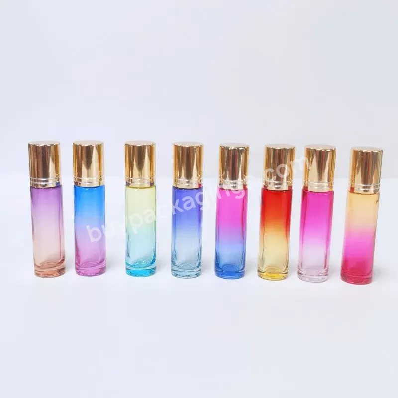 5ml 10ml Empty Essential Oil Roll On Glass Bottle Perfume Roller Attar Bottle With For Ball