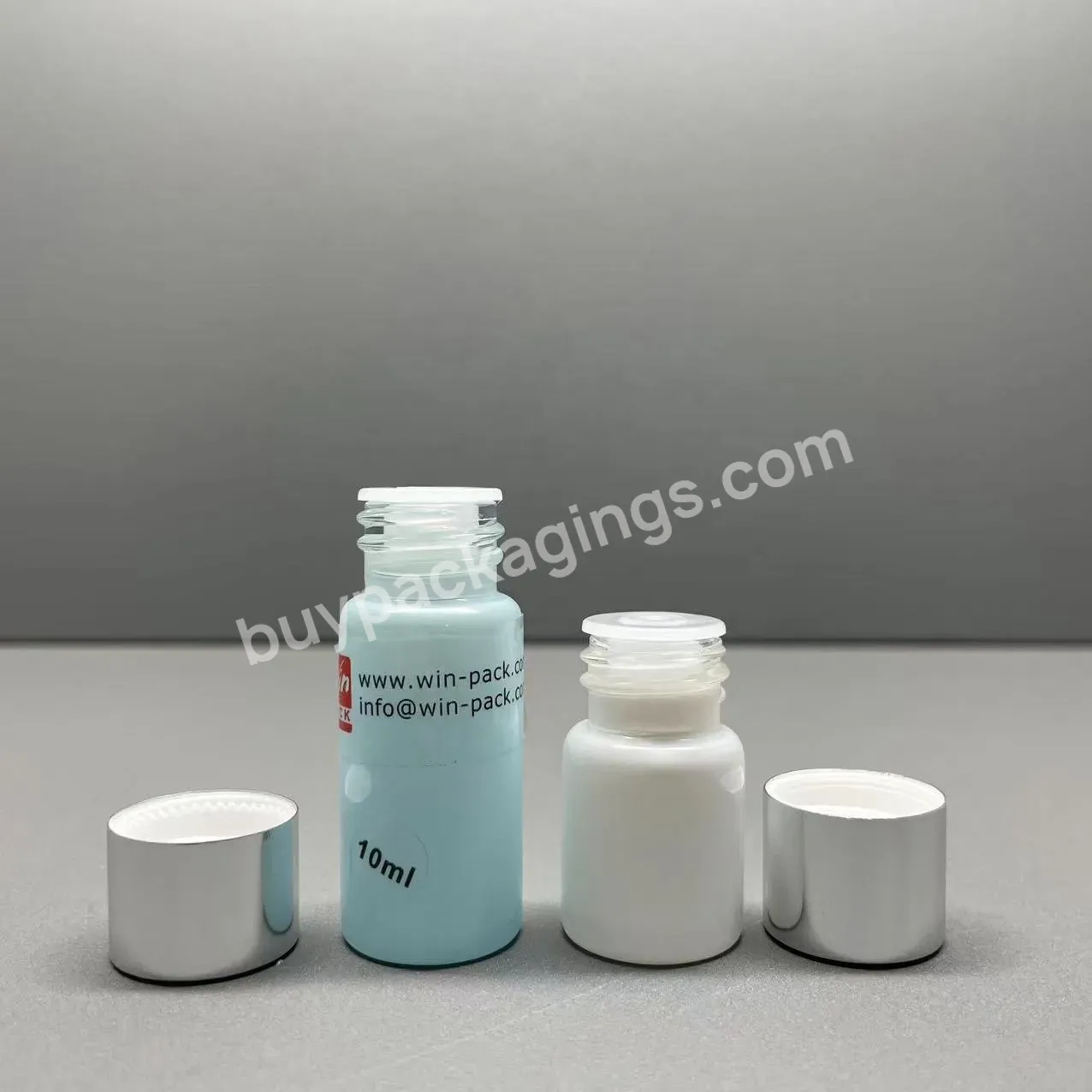 5ml 10ml Glass Bottle Round Bottle Serum Screen Printing Cosmetic Packaging Personal Care With Screw Top Cap