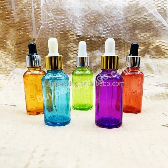 5ml 10ml Glass Clear/amber Essential Oil Bottle 30 Ml 50ml Glass Dropper Bottle With Gold Cap For Perfume Oil