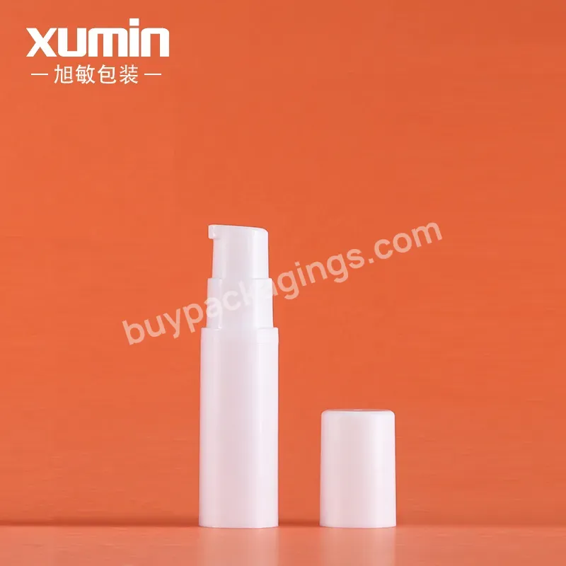 5ml 10ml Small Plastic Airless Cosmetics Bottle Pump With Mist Spray White Body