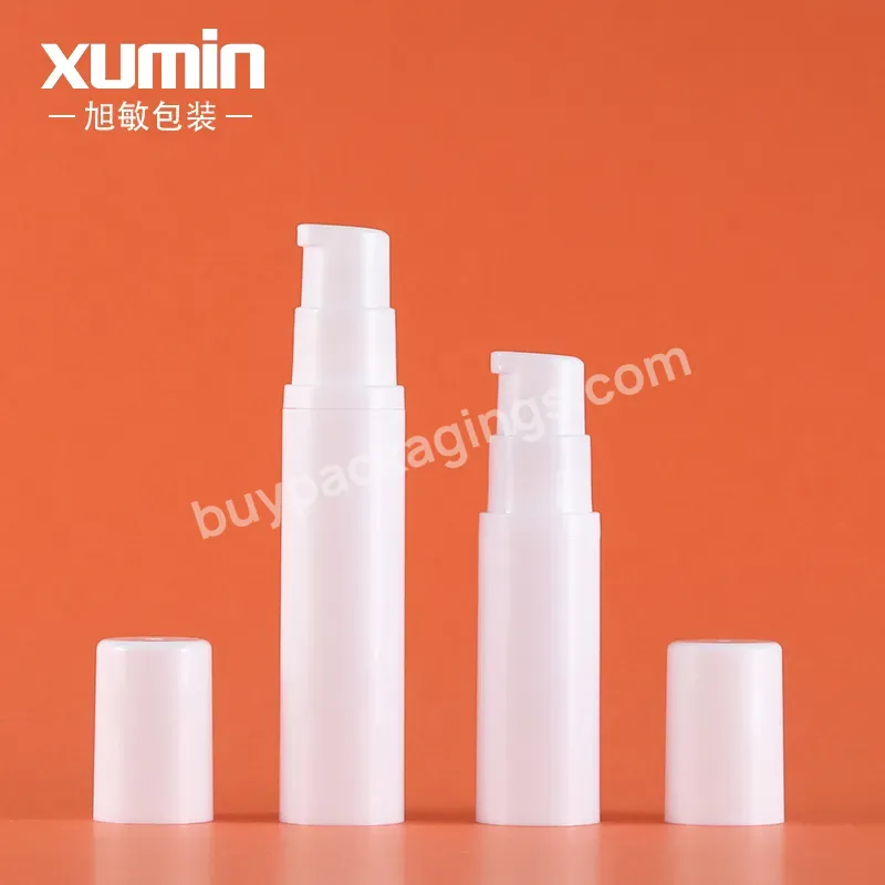 5ml 10ml Small Plastic Airless Cosmetics Bottle Pump With Mist Spray White Body