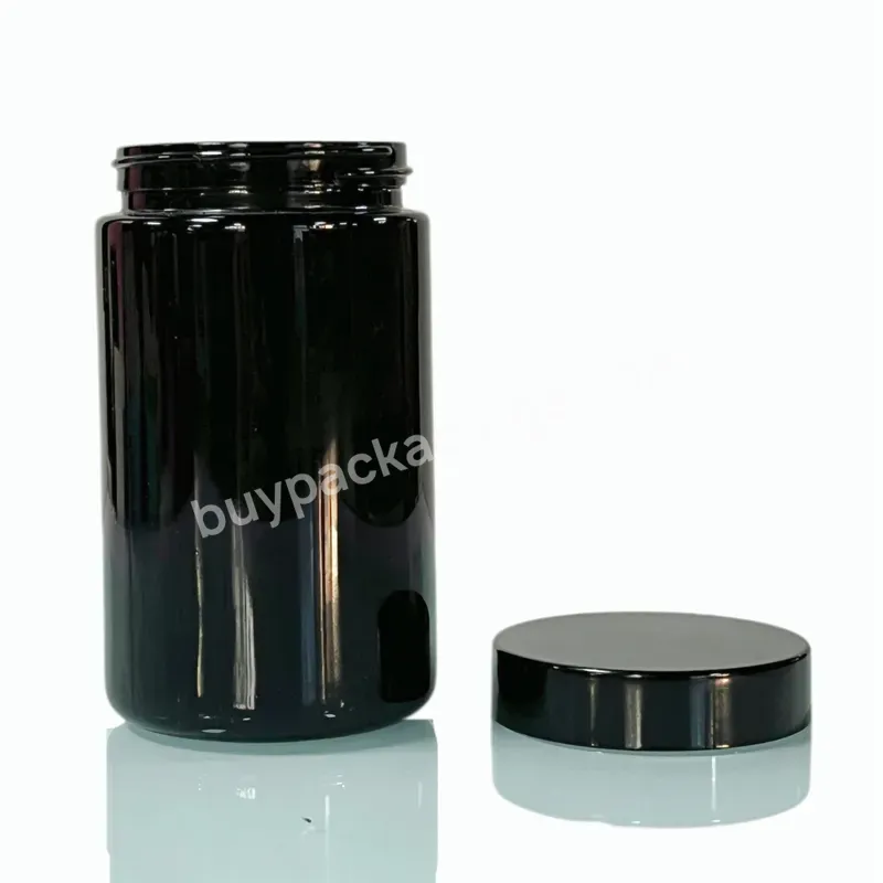 5ml 15ml 30ml 50ml 100ml 200ml 250ml 500ml 1000ml Screw Top Tall Black Uv Dark Violet Glass Jar With Air Tight Lid