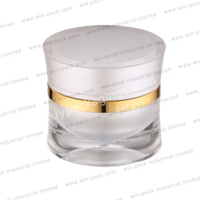 5ml 15ml 30ml 50ml Fashion Private Label Acrylic Cream Jar Small Cream Jars Aluminium Cosmetic Jars