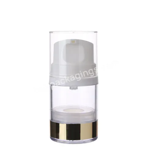 5ml 15ml 30ml 50ml Hot Selling New Design Empty Lotion Acrylic Bottle Round Shape Cosmetic Airless Bottle Manufacturer/whol