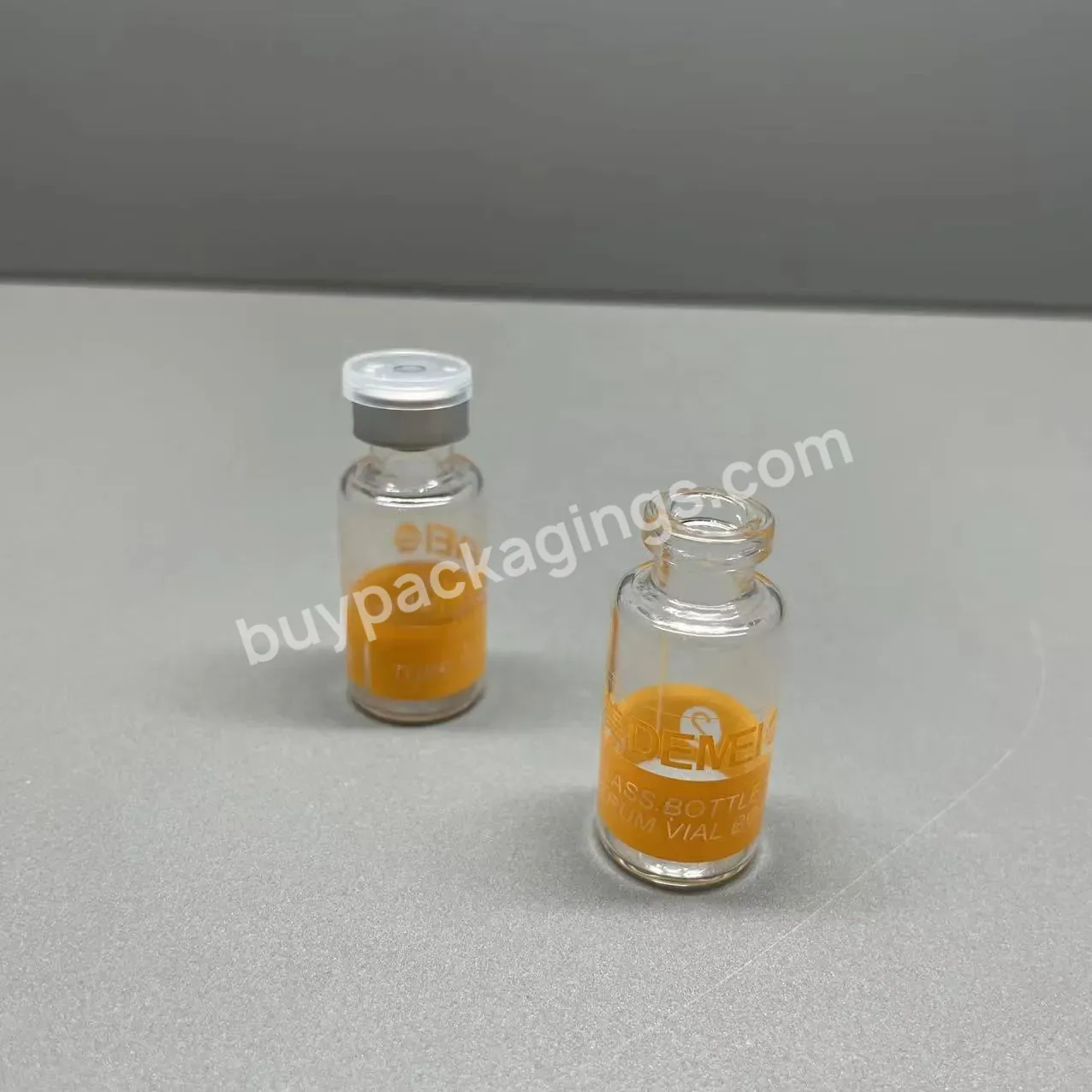 5ml 7ml 8ml 10ml 12ml 15ml Lock Glass Bottle Penicillin Bottle Powder Liquid Bottle Serum Cosmetic Packaging